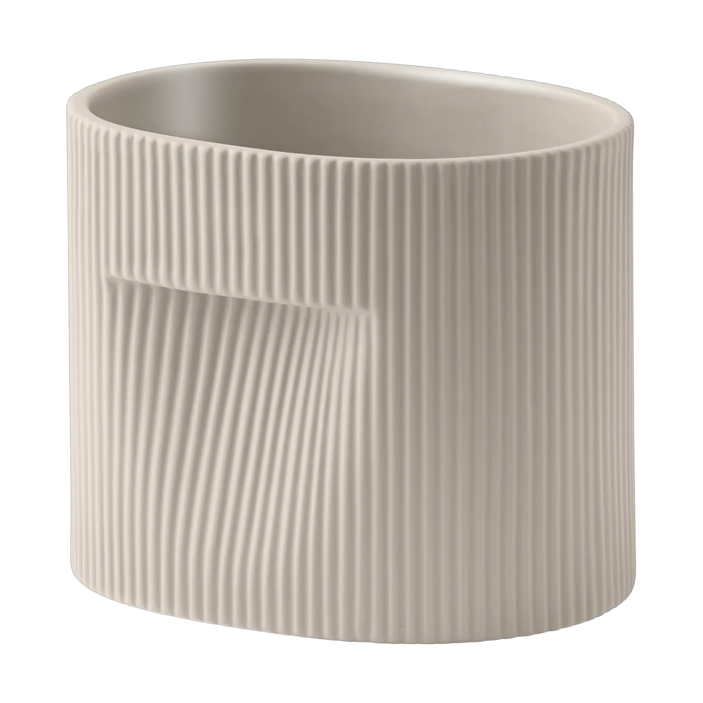 Vaso da fiori Ridge 15 cm.iv{font-size:18px}Beige