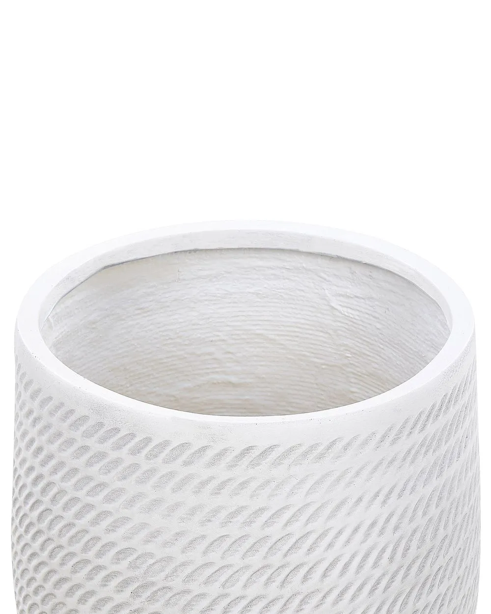 Vaso per piante LIVADIA Pietra 39 cm Bianco sporco