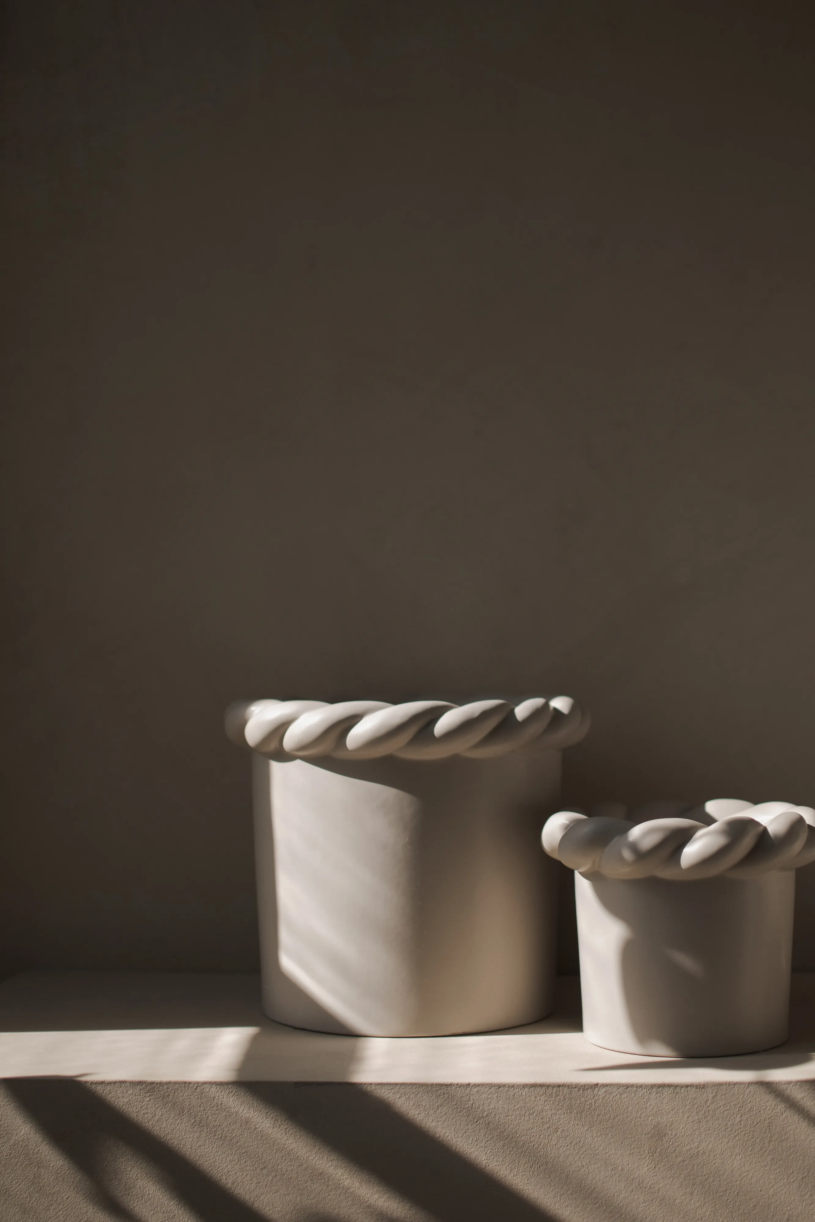 Vaso Twine Ø22 cm.jo{font-size:18px}Beige