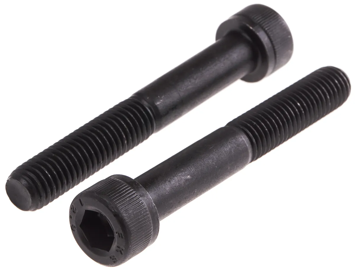 Vite a brugola esagonale in acciaio Nero, auto-colorante RS PRO, filettatura M10 x 70mm