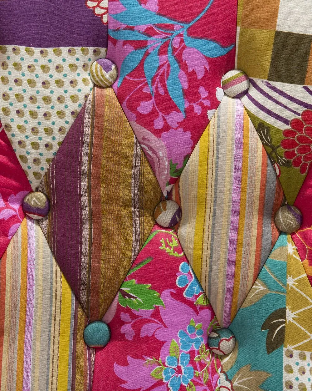 Wingback Chair MOLDE Fabric Fuchsia Pink