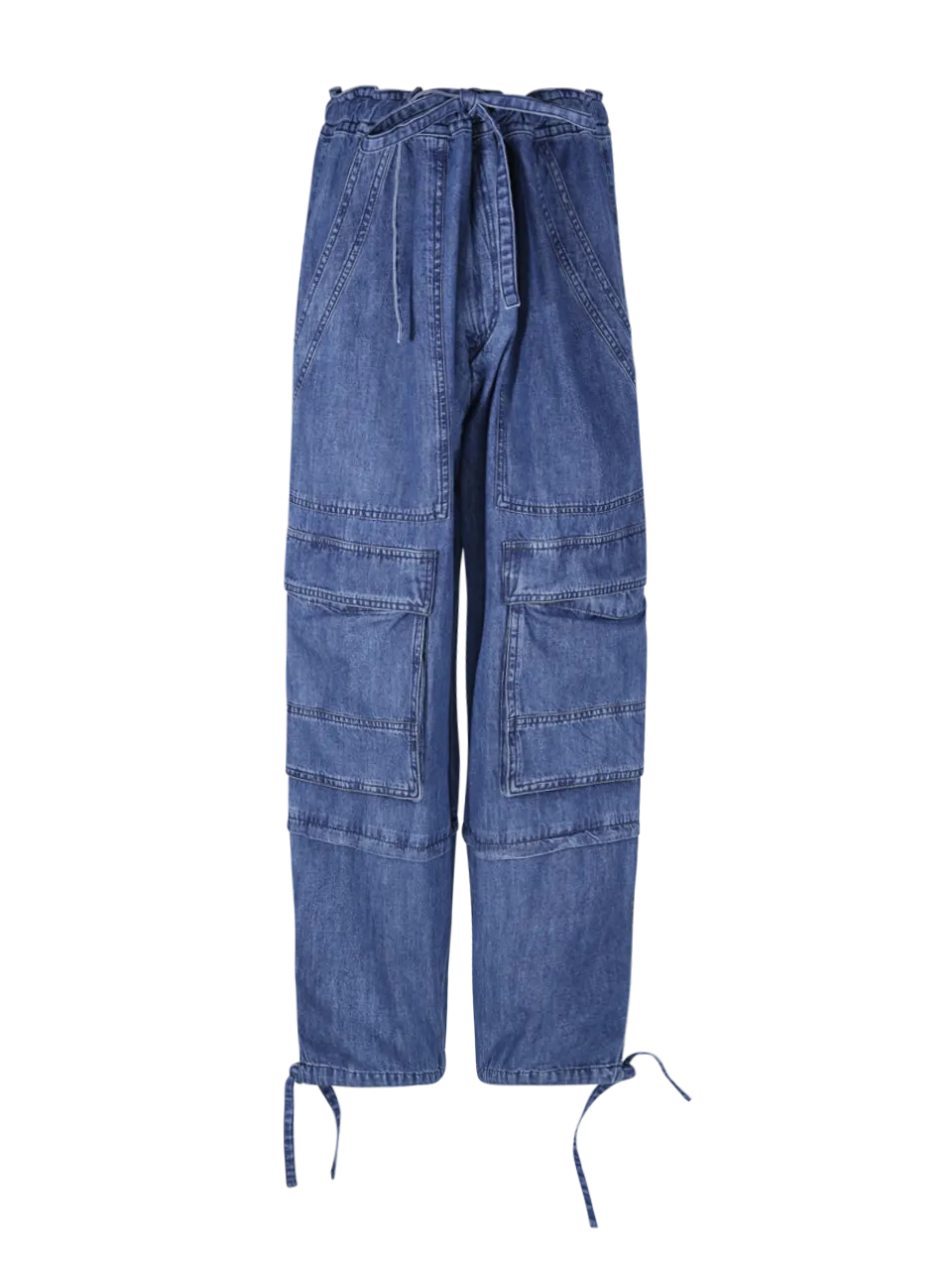 WOMAN ISABEL MARANT ETOILE BLUE COTTON IVY GB PANTS