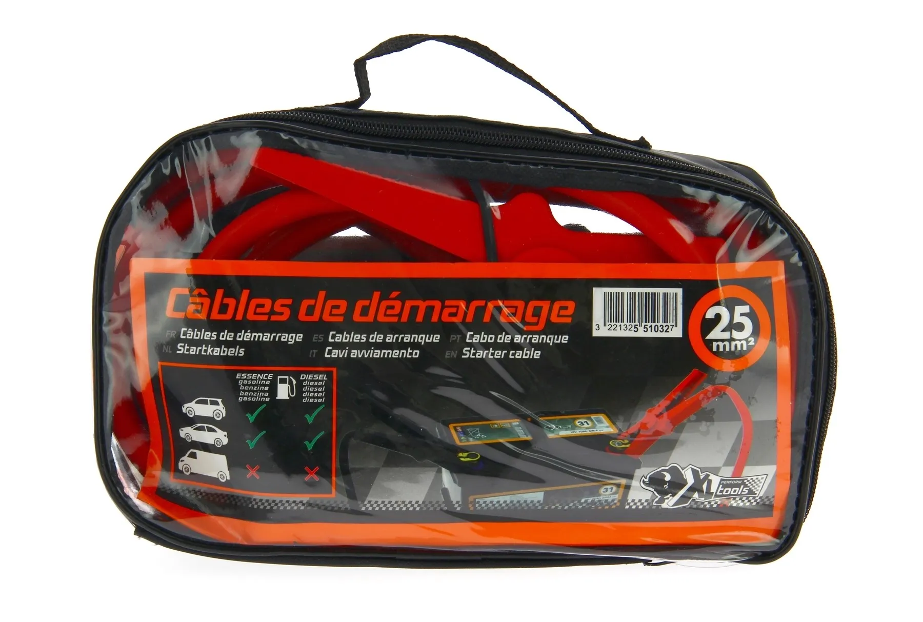 XLPT 2 cavi avviamento auto 25mm² DIN